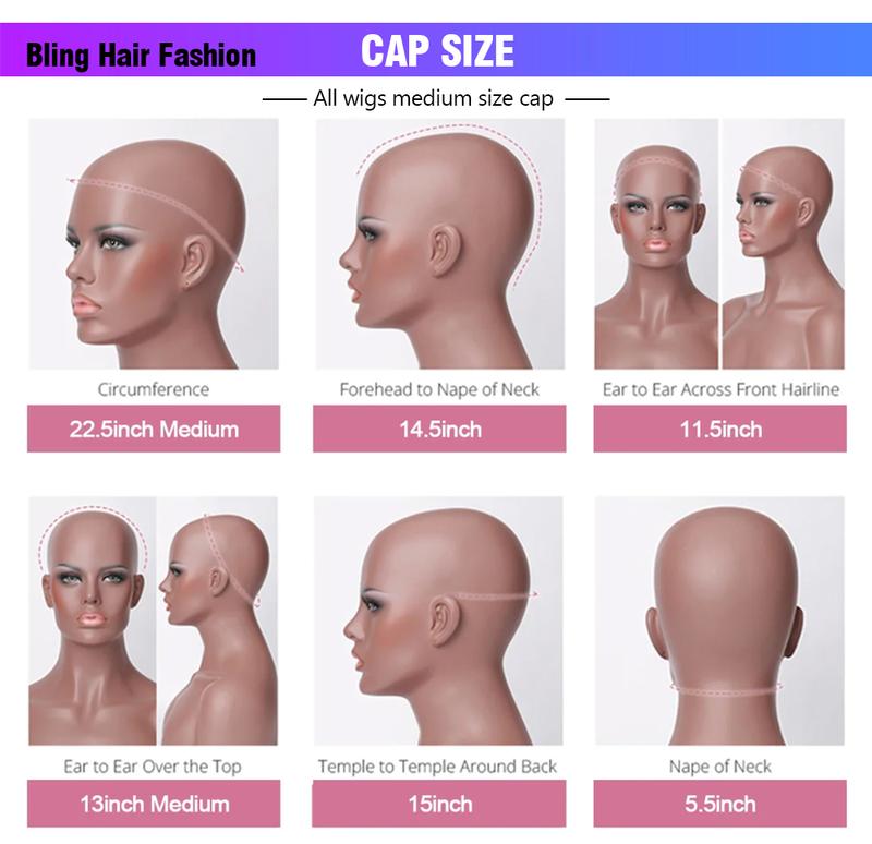 Bling Hair Reddish Brown Wig Body Wave 13x6 HD Lace Frontal Wigs 100% Human Hair HD Lace Front Human Hair Wigs For Women