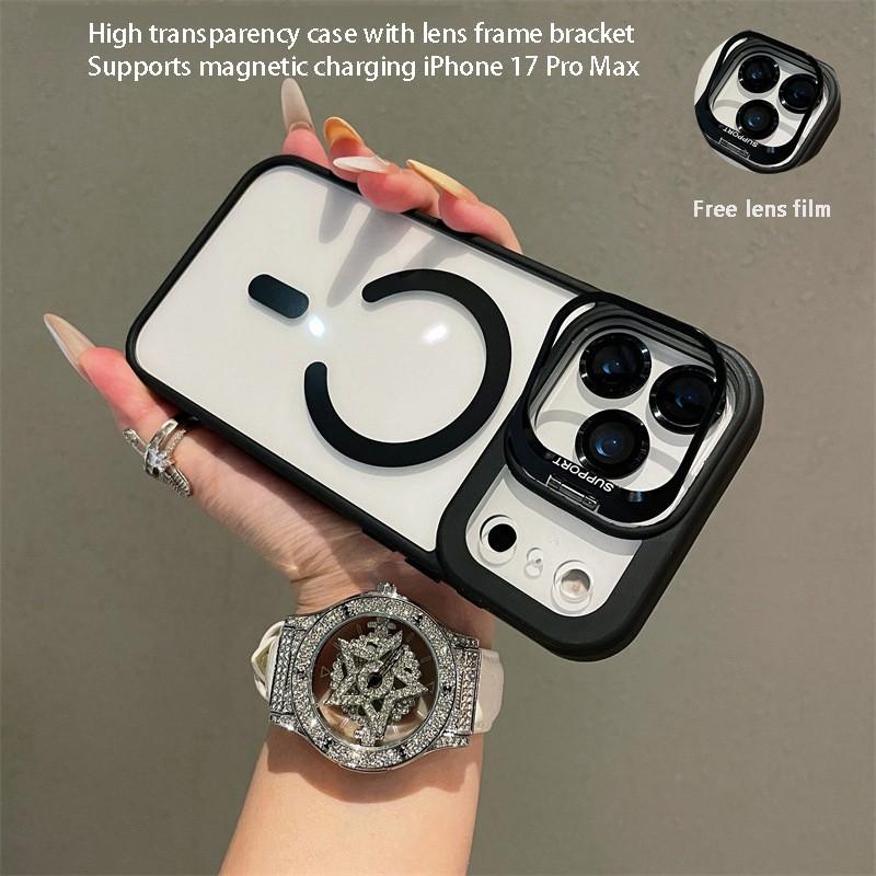 2-Pack for iPhone 17 Pro Max Cases: Full-Coverage Magnetic Protection with Camera Lens Cover, Magsafe Compatible, Hidden Metal Kickstand, Anti-Drop Shockproof & Anti-Slip Elegant Design - Your Ultimate Phone-Mate