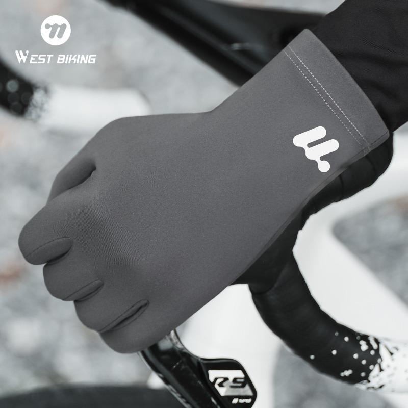 WEST BIKING Winter Gloves.Highly Elastic Soft And Skin Friendly Outdoor Sports Gloves,Touch Screen Windproof Thermal Gloves,Full Finger Anti Slip Design for Ski Scooter Motorcycle Bike Cycling