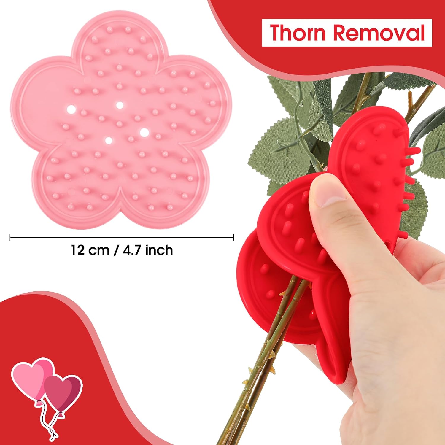 2 Sets Rose Thorn Stripper Tool, Rose Stem Leaf Thorn Stripper Tool Kit Floral Stem Remover Crafting Tools for Valentine's Day and Mother's Day DIY Florist Garden Floral(,Red) 2 Sets Rose Thorn Stripper Tool, Rose Stem Leaf Thorn Stripper Tool Kit Floral Stem Remover Crafting Tools for Valentine's Day and Mother's Day DIY Florist Garden Floral(,Red)