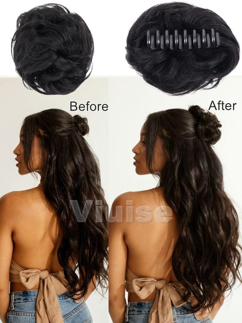 Real Human Hair Claw Chignon Messy Bun Claw Clip Hair Piece Wavy Curly Hair Bun Ponytail Extensions for Women Blonde Hair Ponytail Brown Ponytail Hair Daily Hair Buns Add Volume For Women Real Human Hair Claw Chignon Messy Bun Claw Clip Hair Piece Wavy Curly Hair Bun Ponytail Extensions for Women Blonde Hair Ponytail Brown Ponytail Hair Daily Hair Buns Add Volume For Women