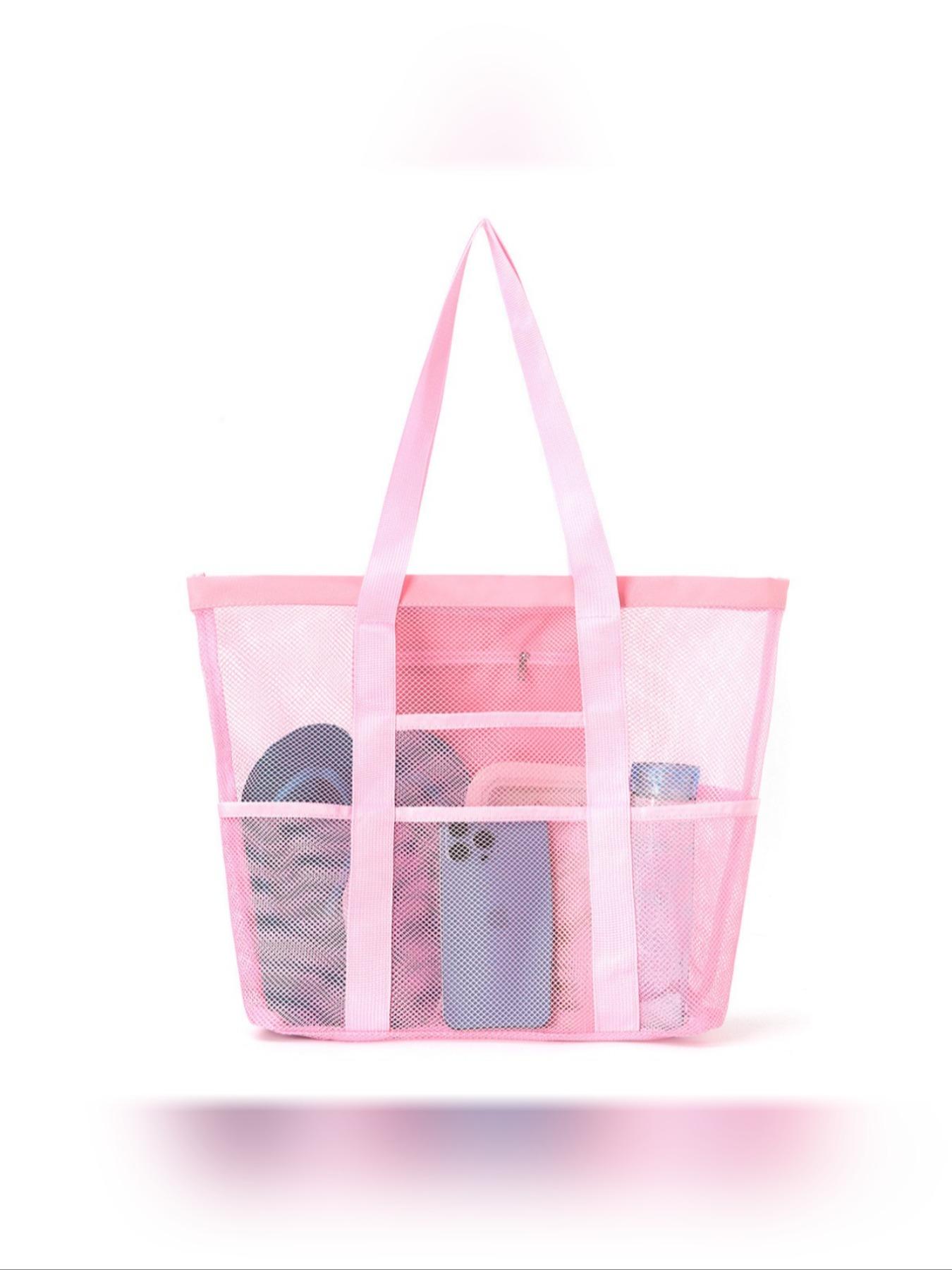 Large Capacity Beach Bag, High-Value Swimming Bag, Multifunctional Travel Shoulder Bag, Durable Fashion Cosmetic Storage Bag, Lightweight Beach Bag