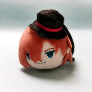 9CM Game Anime Dazai Osamu Cosplay  Nakahara Chuuya Ryunosuke Akutagawa Soft Plush Adorable Pendant Key Chain Birthday Gifts