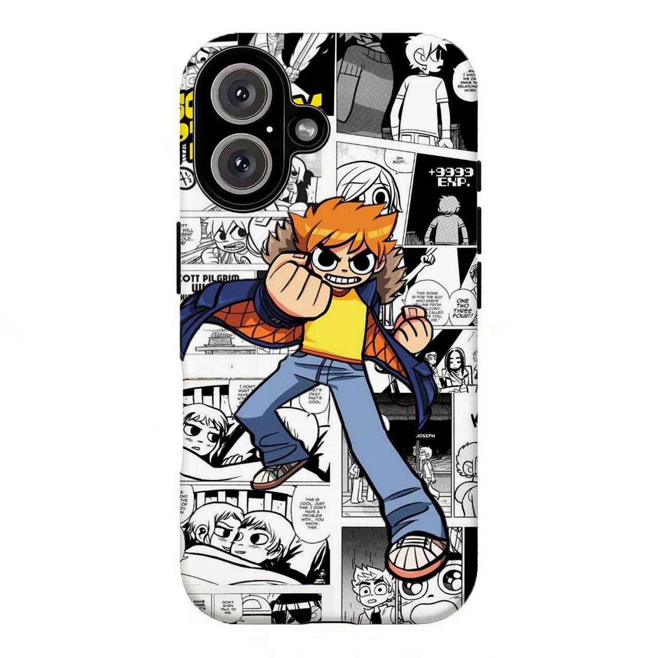 FL-Sc0tt Pilgr1m vs The W0rld Collage Phone Case,Retro 90s Comic Book Aesthetic Cover For iPhone 11 12 13 14 15 16 17 Air Pro Max for Samsung S26 S25 S24 S23 S22 S21 Case,Gift for her/him/fans