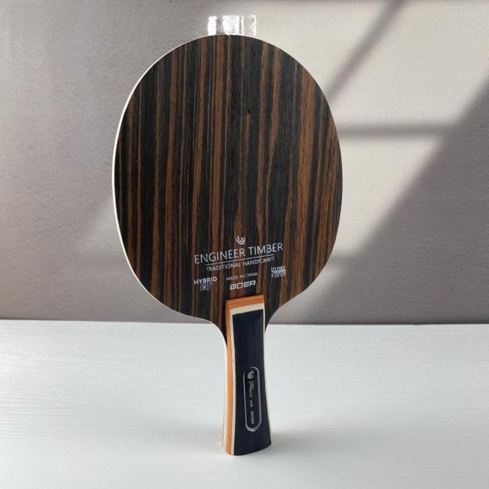 Table Tennis Racket Blade - Long Handle, High-Quality Racket for Improved Control and Spin Performance, Practical Ping Pong Paddle | Elegant Wooden Handle | Smoothly Polished Blade Surface