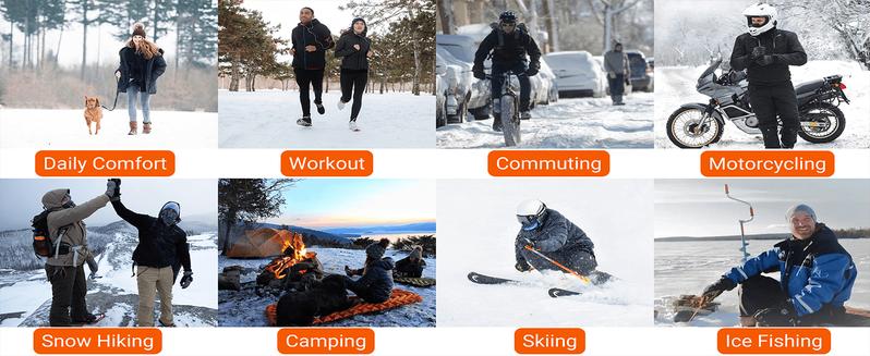 【Includes Power Bank】Norwell Heated Vest Fleece Vest Puffer Vest Women Sleeveless Zip Up Outerwear Stand Collar Quilted Vest Warm Winter Jackets Coats with Pocket