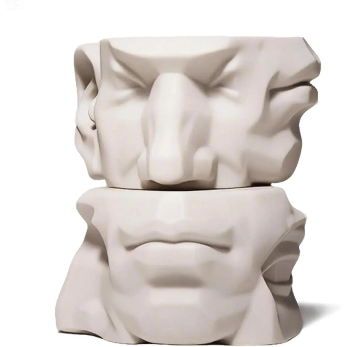 Planar Head Model for Figure Drawing, Five Features Eye Nose Mouth Ear Face Plane Art Drawing Mannequin for Artists, 1Pack
