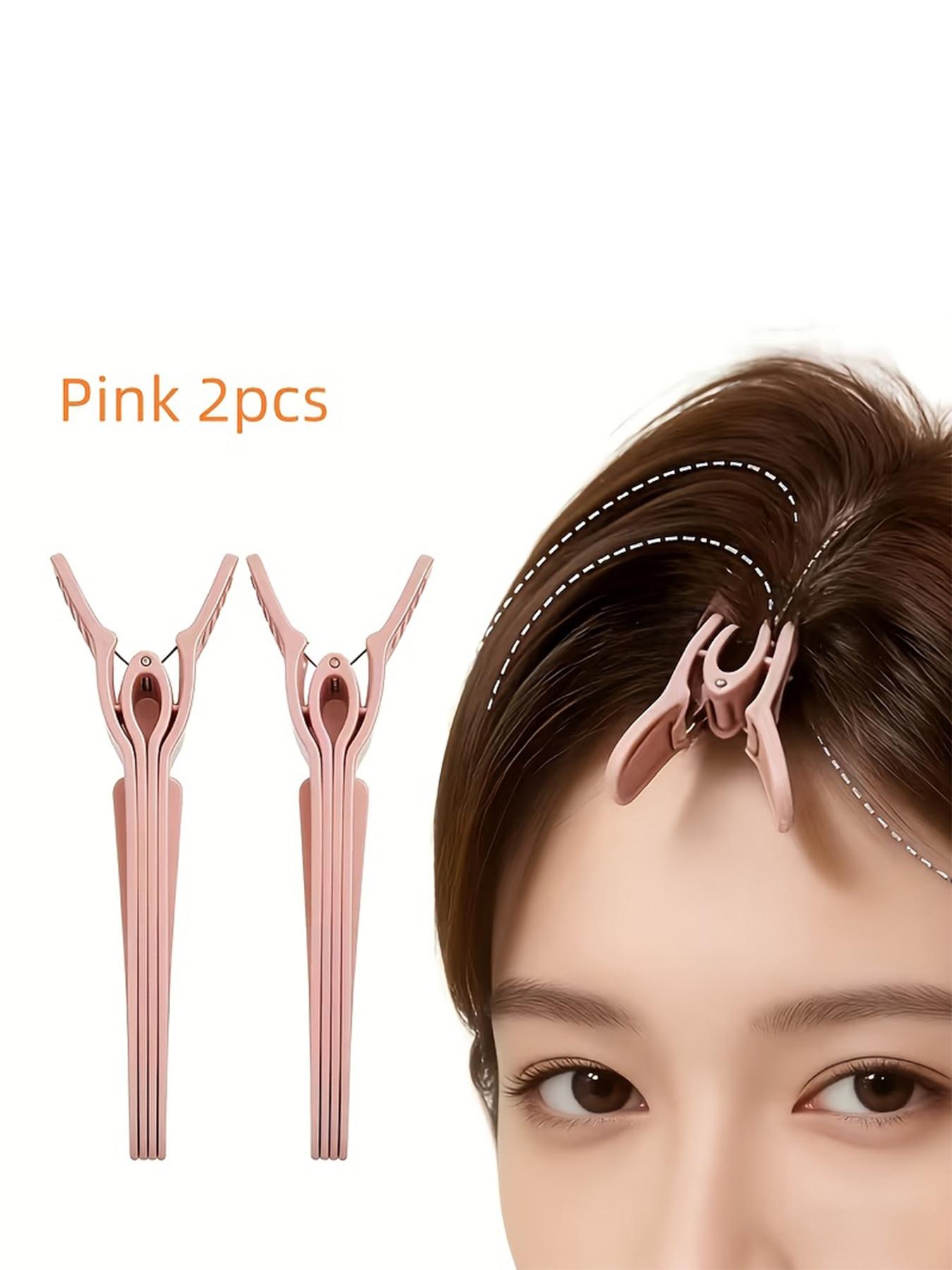 3-Piece Root Lifter Clips, Korean Style Natural Haircut, 3 Colors, Invisible Bow Bangs, High Forehead, Long-Lasting, Gentle on Hair