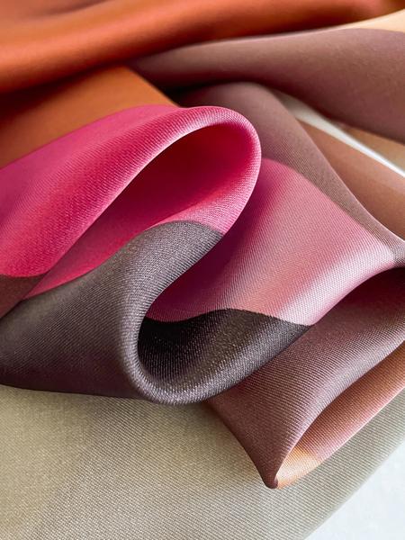 Elegant Women's Long Satin Shawl Set, Lightweight Silk Feel Boho Style Scarf, Perfect Spring & Fall Fashion Accessory, Casual Style Woven Fabric