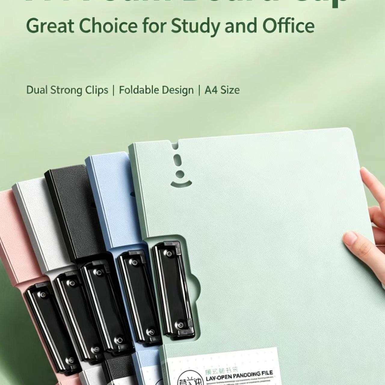 Foldable Writing Board Holder, Practical Multi-Functional Stationery for Office and Study, Prevents Paper Damage and Scattering