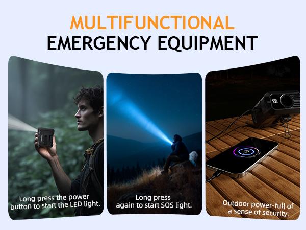 FrSara Waist Fan, 14500mAh PowerBank & 45H Runtime, Portable Rechargeable Fan, 10-Speed ​​Personal Fan w/Lanyard, Flash Light, LED Display, Clip on Wearable Belt for Jogging Hiking Jobsite Warehouse Outdoor Work Golf