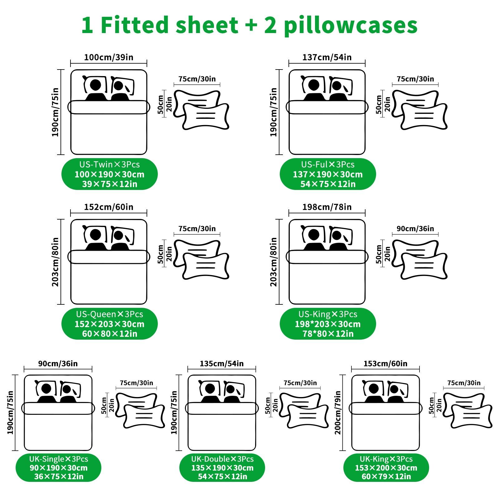 Strawberry Shortcake Gingham Fitted Sheet Set, 1 Fitted Sheet + 2 Pillowcases - 3 Pcs Soft Breathable Bedding with Deep Pocket, 360° All-Round Wrap, Wrinkle Resistant, Cute Strawberry Cartoon Bed Sheets for Girls Bedroom Decor, Full Size