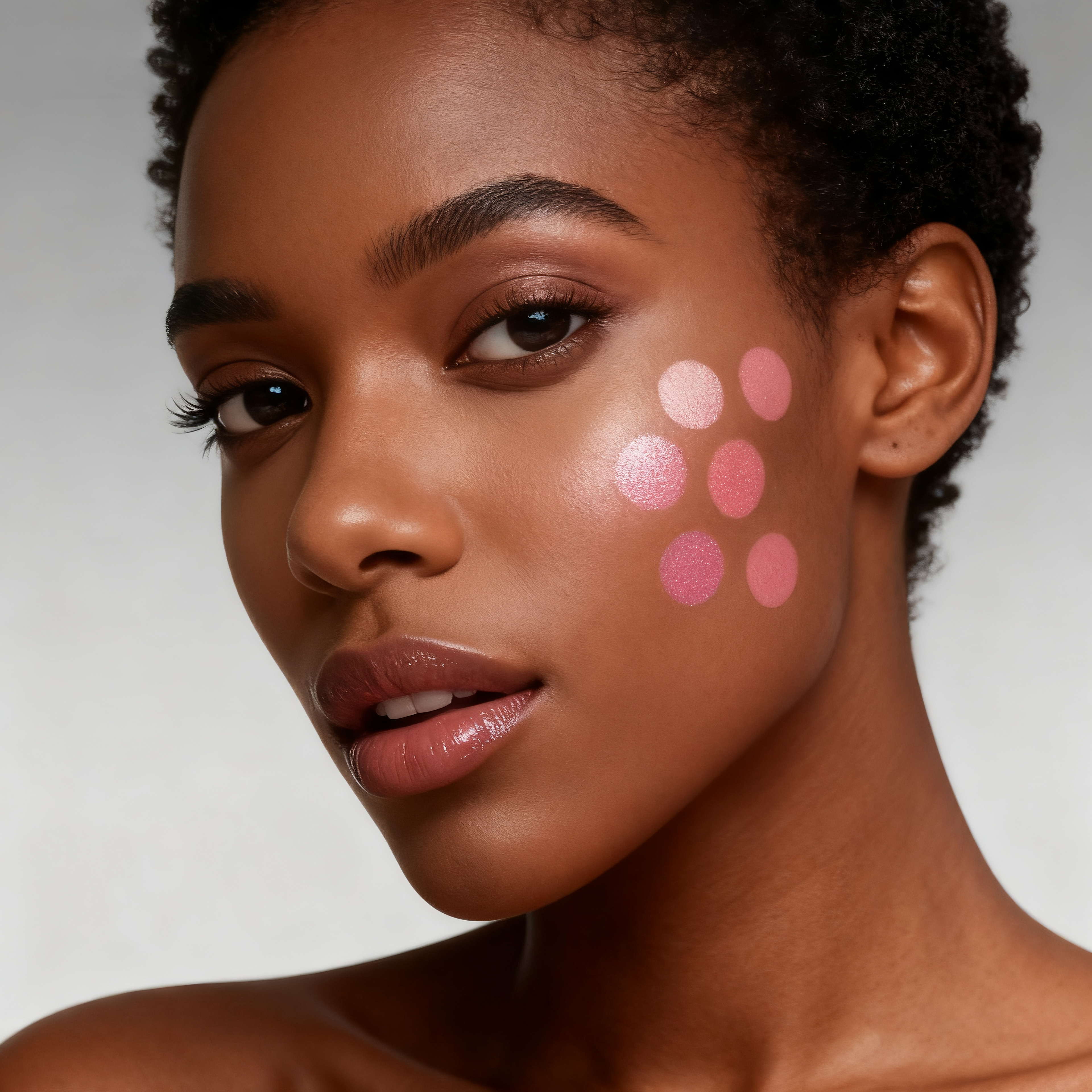 PHOFAY Glow Blush Cosmetic Soft Pinch Glitter Powder Blush, powder blush Makeup peach, Autumn Gifts Silky Blend