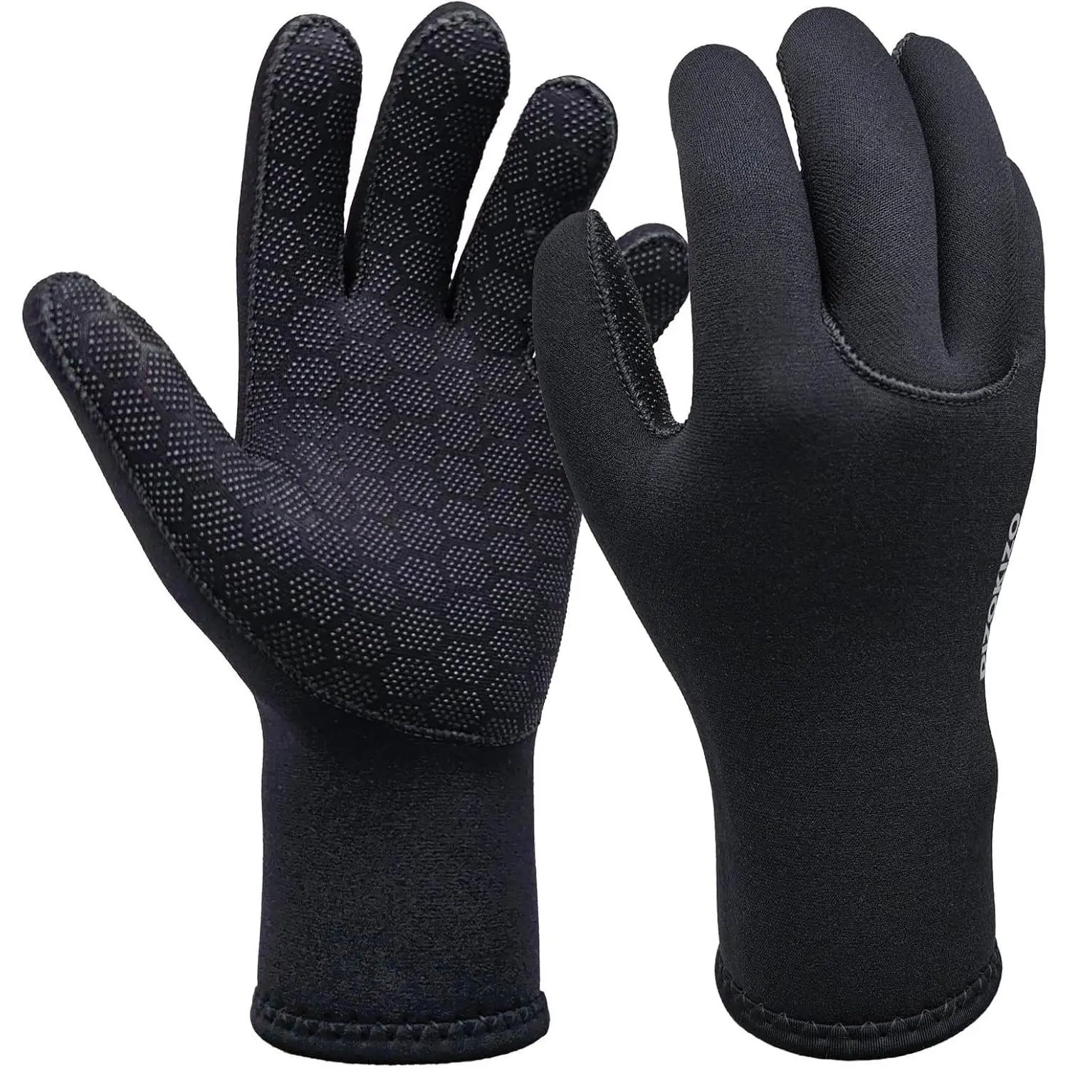 Outdoor activities3mm Neoprene Gloves, Five Finger Warm Scuba Diving Gloves| Anti-Slip Wetsuit Water Glove for Snorkeling, Surfing, Kayaking, Sailing, and Winter Swimming and Other Water Sports