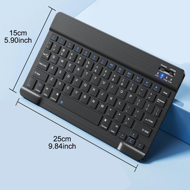 Balancefit Bluetooth-compatible Keyboard, Rechargeable Wireless Keyboard for iPad Tablet Laptop, Portable Ultra-Thin Design, Compatible with Multiple Devices