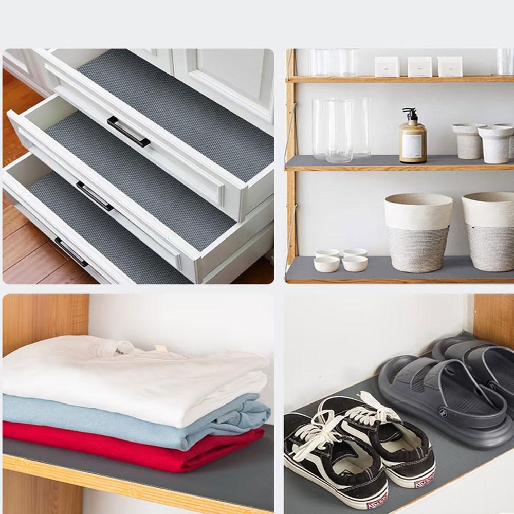 Transparent Washable Cuttable Drawer Liner, Non-Slip Refrigerator Inner Pads, Suitable for Fridge Glass Shelves Cabinets Home Kitchen Supplies