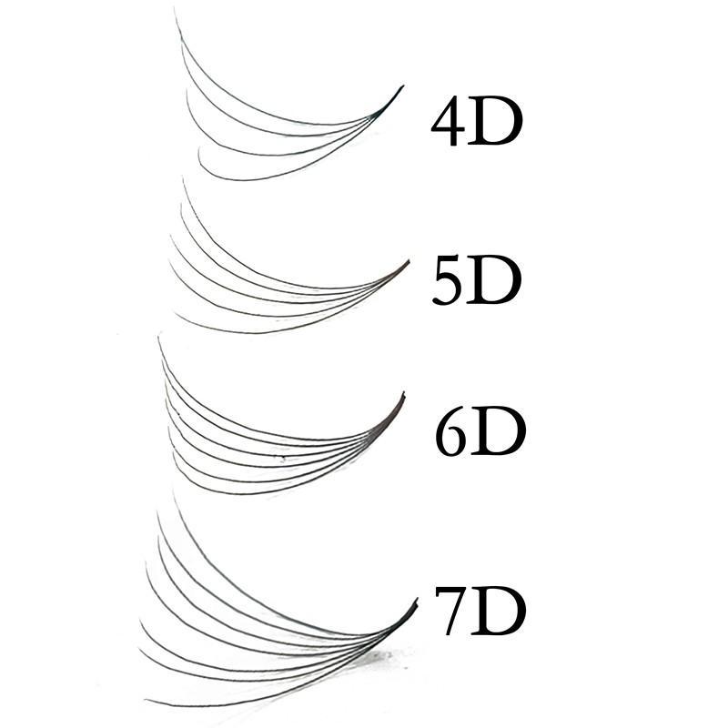 1000 Fans Premade Fans Eyelash Extensions,4D-5D-6D-7D, 0.07mm Thickness, Natural & Volume,8-15mm / Mixed Length, C / D Curl, Loose Fans, Easy to carry, Travel, Daily Commute, Evening Party