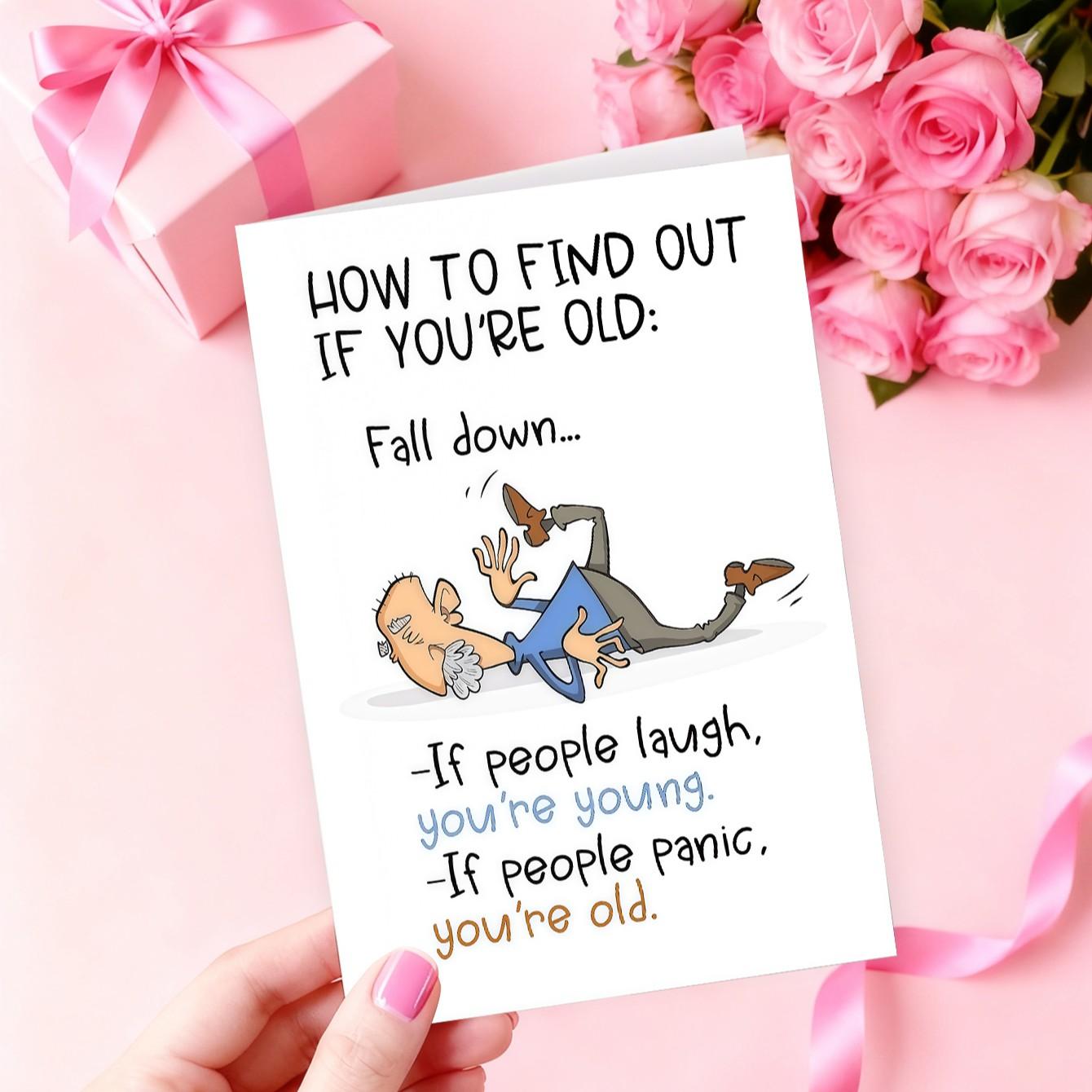 1pc Funny Birthday Card for Grandpa, Grandpa Birthday Card, Getting Older Birthday Cards For Old Friend, Humorous Gift Cards for Old Age, Funny Getting Older Birthday Cards for Friend, Birthday Gifts for Men | Grandpa | Dad | Him, Decorations for Men