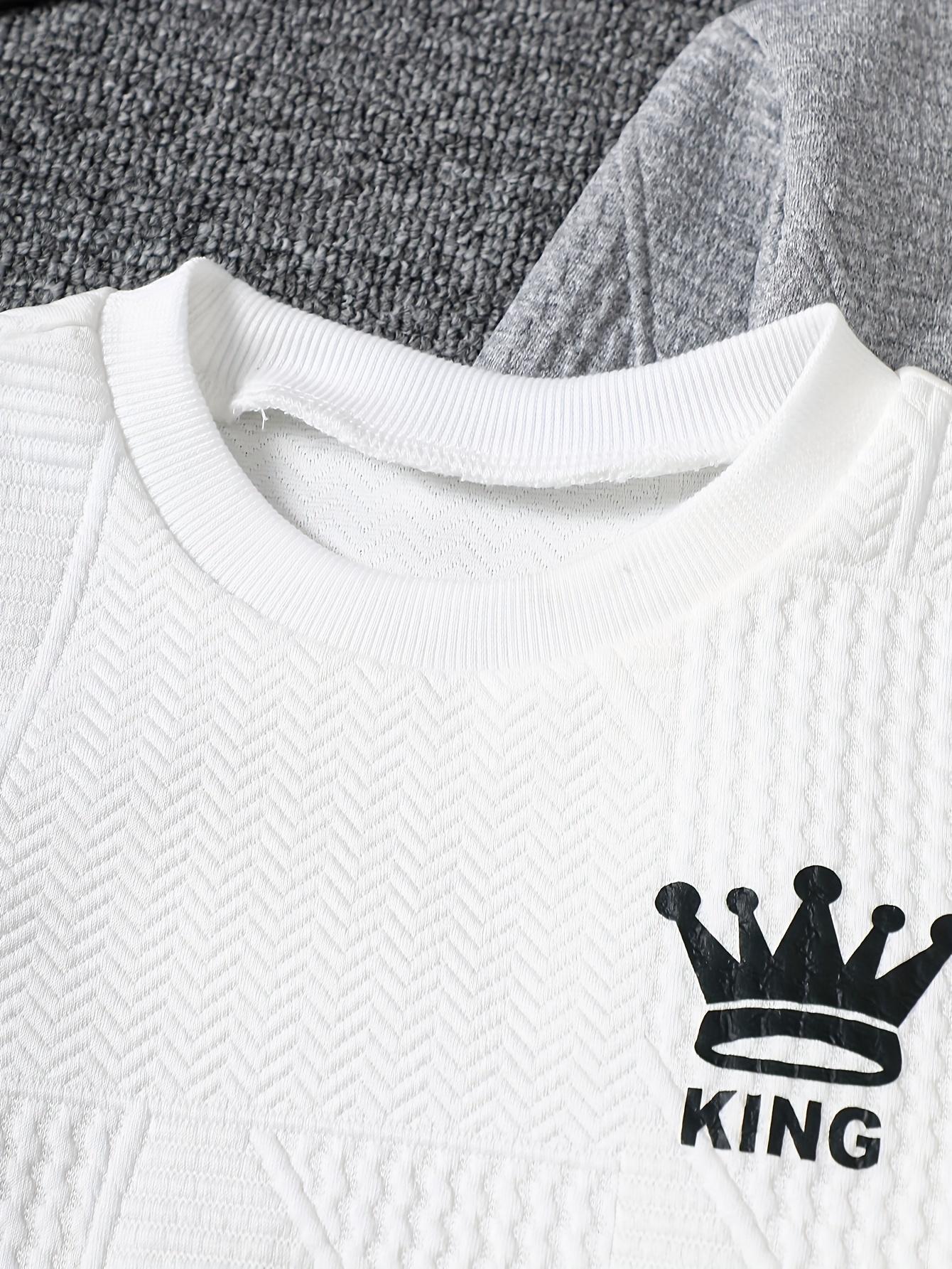 6-piece boy spring, autumn and winter trend leisure sports suit boy letter printed long sleeve pullover sweater jogging pants suit is suitable for 3-14 years old.