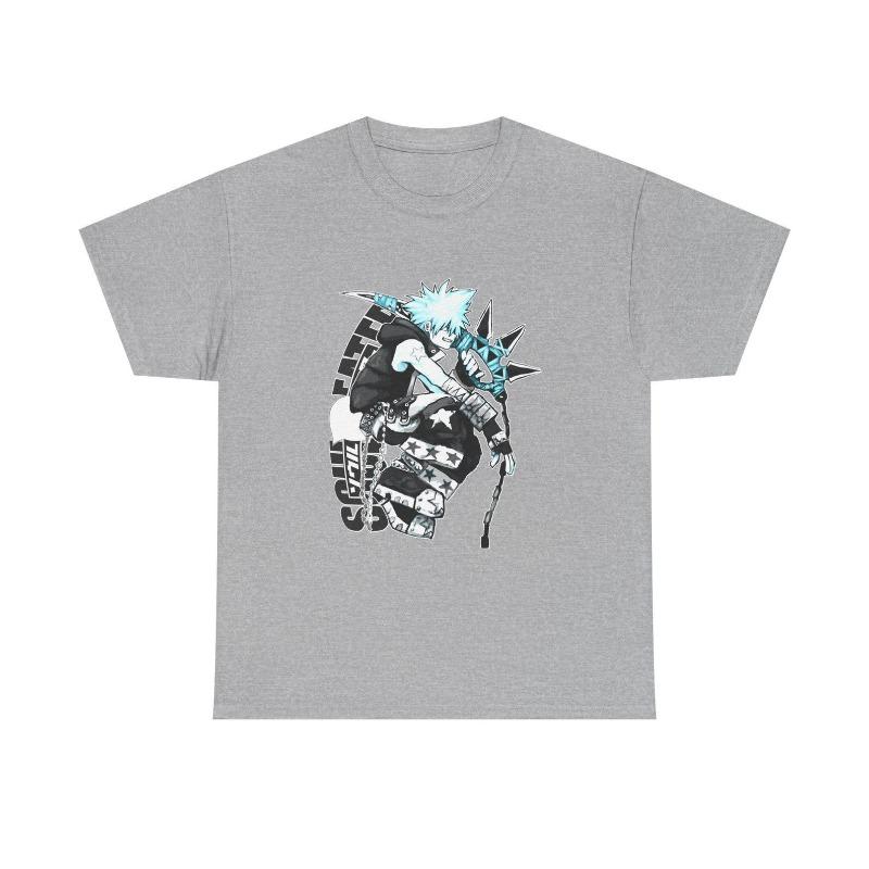 Soul Eater Anime Tee: Black Star Vaporwave Gothic Grunge Manga