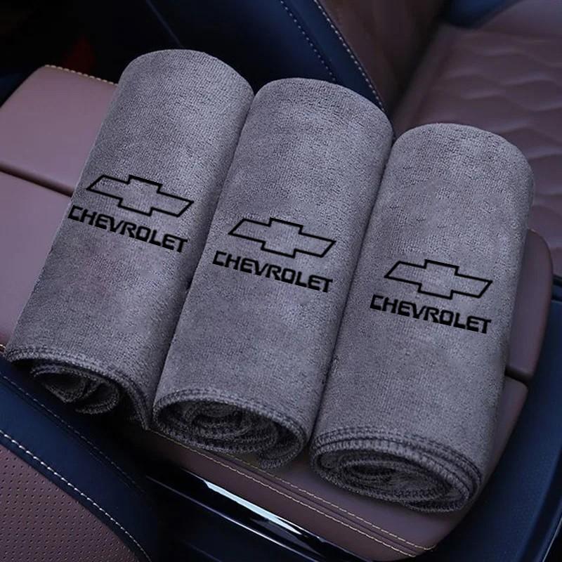 Microfiber Car Wash Towel Drying Cloth, Cleaning Tool for Chevrolet Models, Essential Auto Accessories, Efficient Vehicle Care