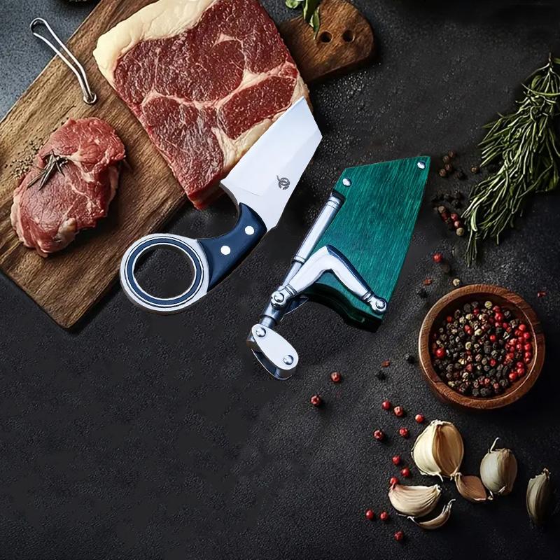 High hardness stainless steel made with wooden sheath boning knife, multi-functional knife, barbecue knife, home kitchen knife, professional cutting knife, cooking knife suitable for kitchen, camping barbecue cooking, Valentine's Day gift