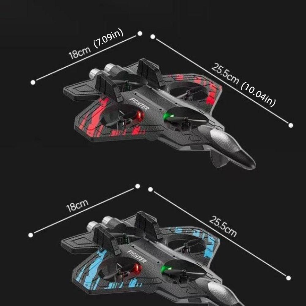 EPP Foam Remote Control Foam Fighter RC Drones Gravity Sensing Four Motor Helicopter Toy Durable with Light RC Hobby Jet Plane