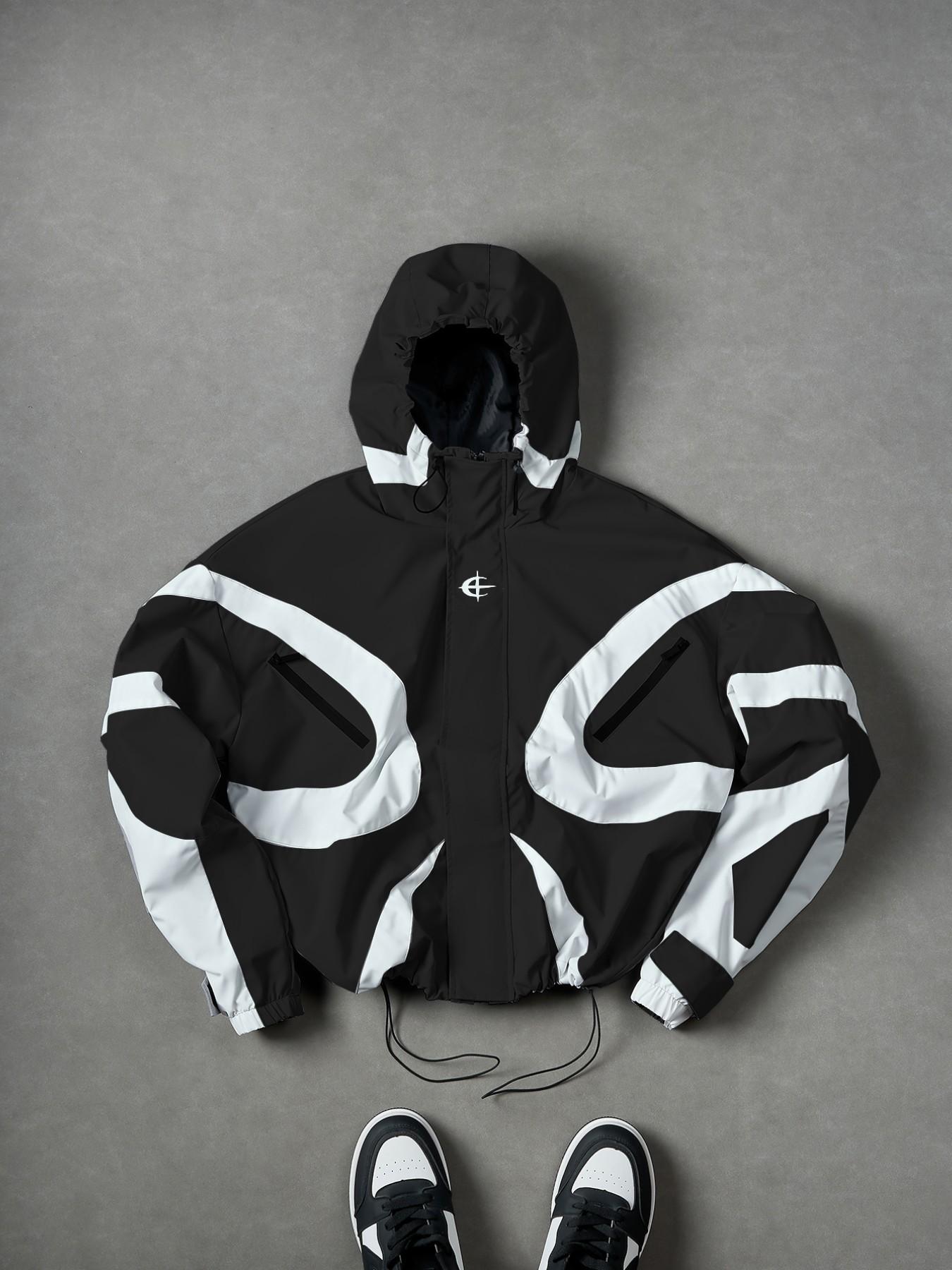 2k Future Tech Jacket, Aesthetic Windproof Coat, Spring Fashion Essential, Casual Trendy Outerwear, Stylish and Comfortable