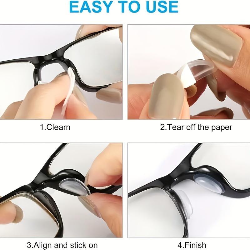 Unisex 10-Pack Soft Silicone Butterfly Nose Pads - Self-Adhesive Air Cushion, Easy-to-Attach, Comfortable Accessories for Everyday Eyewear
