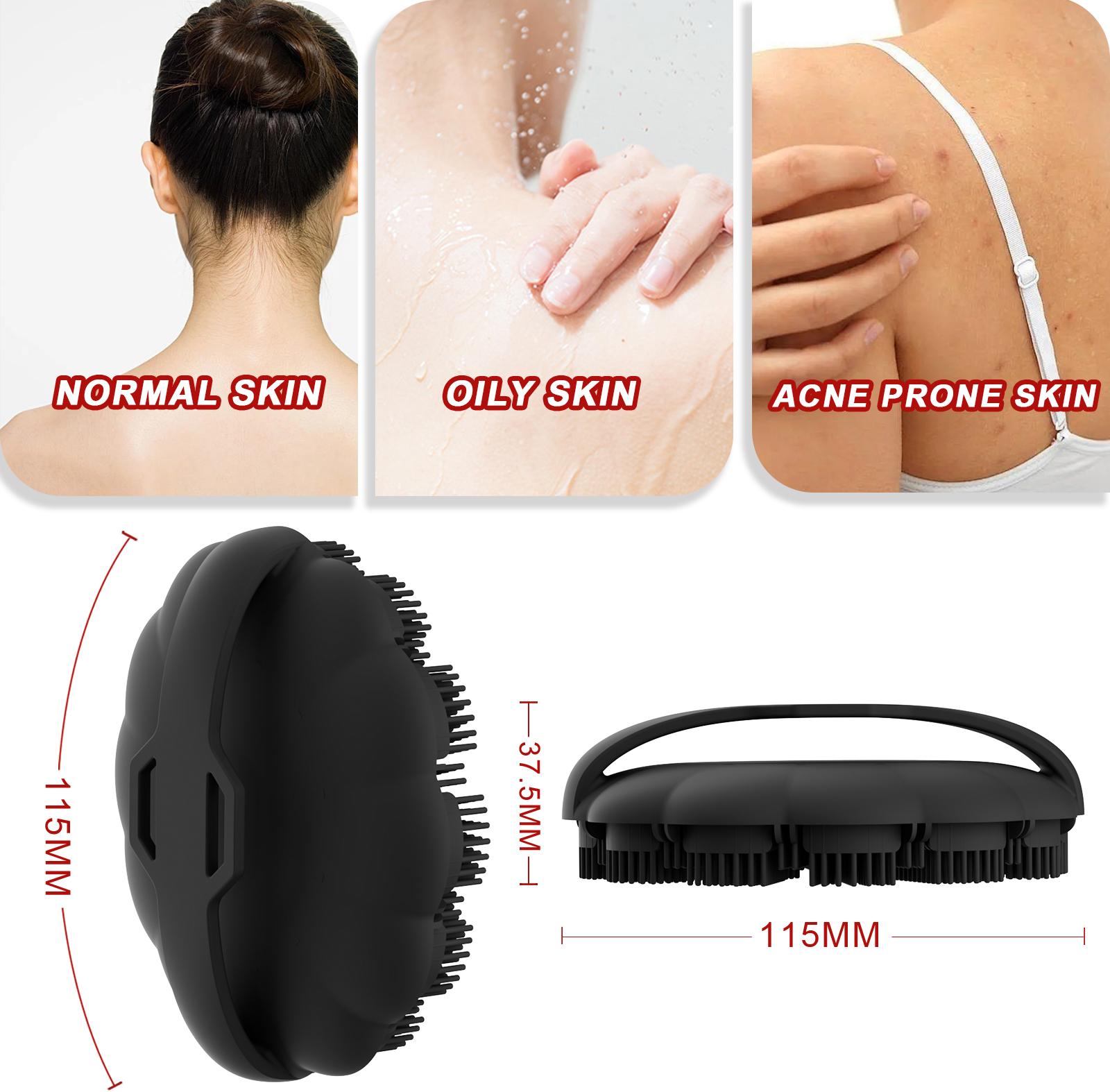silicon scrubber body Shower Brush, Exfoliating Body Wash Scrubbers for Men and Women for All Skin Types,Ergonomic No-Slip Handle, Body Brush for Showering silicon scrubber body Shower Brush, Exfoliating Body Wash Scrubbers for Men and Women for All Skin Types,Ergonomic No-Slip Handle, Body Brush for Showering