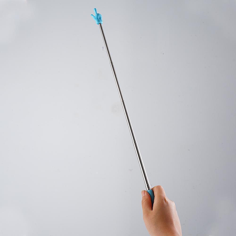 Retractable Teacher Pointer Finger Design StainlessSteel Telescopic School Teaching Pointer Stick Teacher Supplies for Classroom