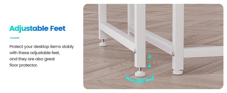 SEDETA 45.3-inch L-Shaped Desk Reversible Gaming Desk Desk Desktop Workstation Furniture Shelves Organization Office Study Modern Design