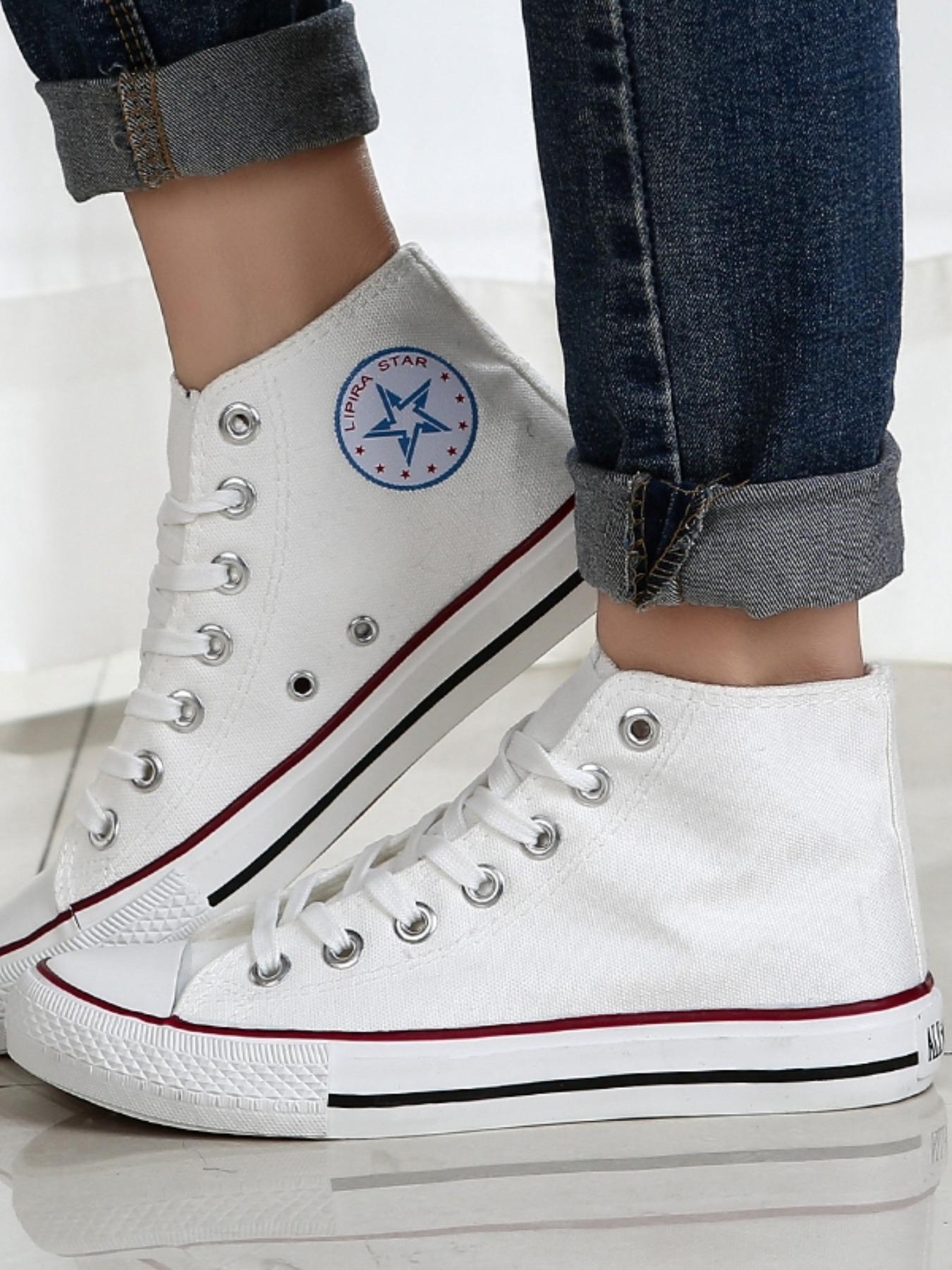 Spring Summer Couples Canvas Shoes, Cthulhu Style High Top Soft Sole, Comfortable Men's Casual Sneakers, All Season Outdoor Sports Shoes