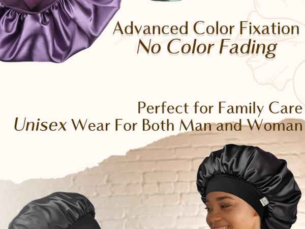 YANIBEST Bonnet for Men Hair Bonnet for Sleeping Double Layer Satin Bonnets for Black Women Curly Hair Braids, men gifts, FathersDayGift, hats men，Haircare bonnetsilk,TikTokShopBlackFriday