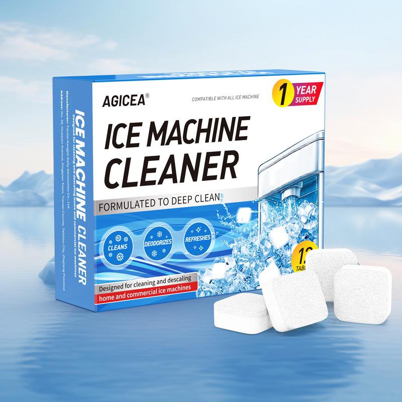 Newly packaged AGICEA 12-piece ice maker cleaner descaling agent, upgraded formula, suitable for household ice maker cleaner, ice machine cleaner