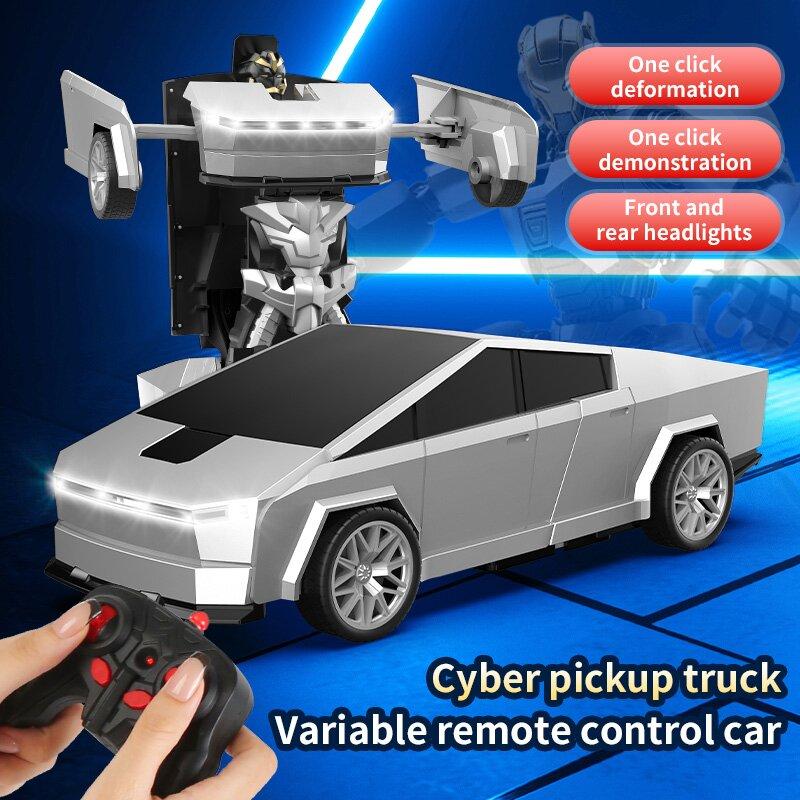 Cool Remote Control Transformable Car, Tesla Model S Replica, One Button Transformation, Rechargeable Battery, Gift Box Included