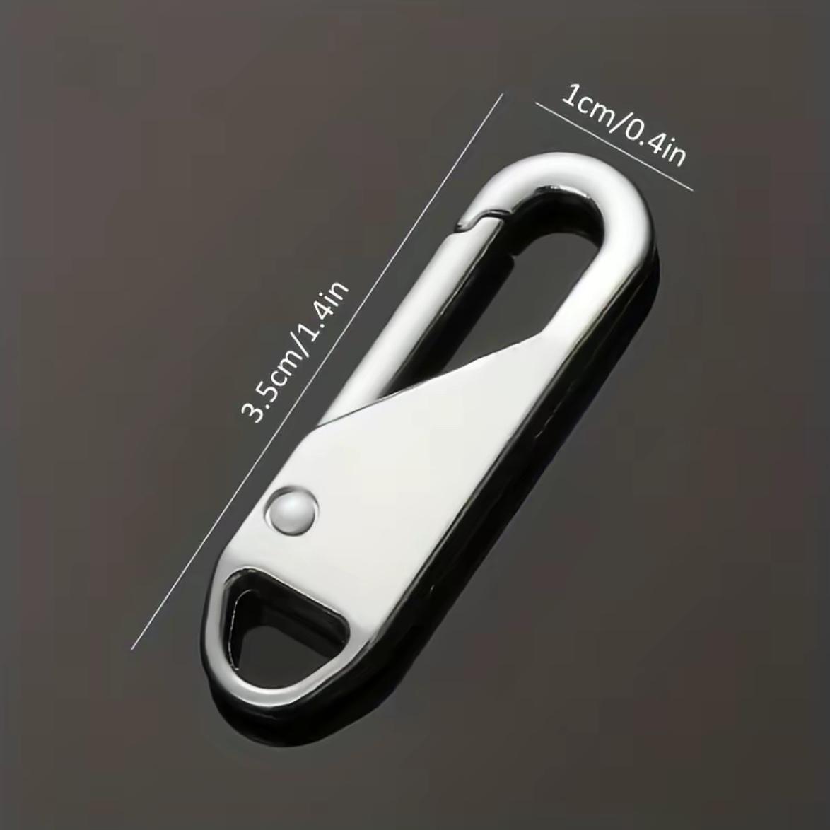 Zipper Pull Replacement,4 Counts Detachable Zipper Head, Reusable Versatile Zipper Pull for Travel Bags,Clothing,Backpacks,Boots,Wallets