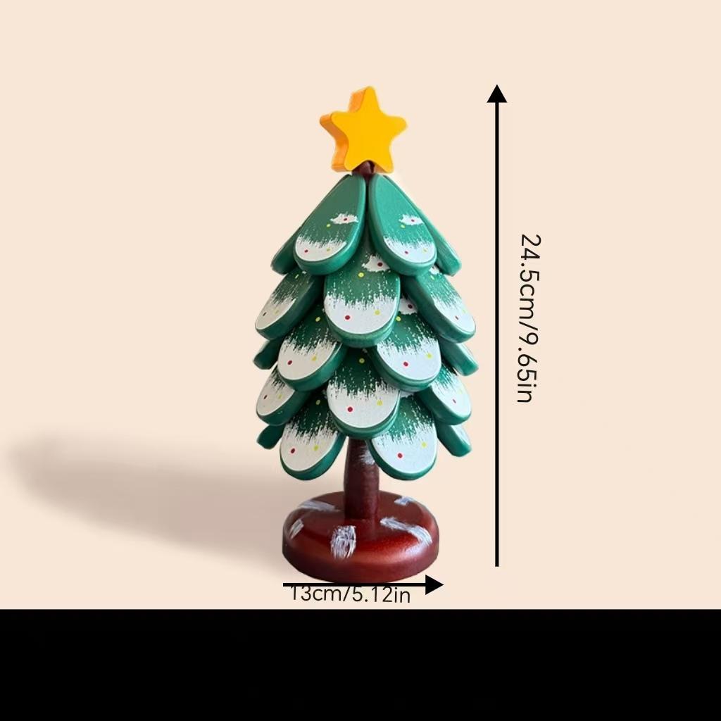 Wooden Insulation Tree Set, Heat-Resistant Table Mats, Wooden Coasters, Christmas Tree Design, Pot Pad Cup Holder, Modern Simple Plate Mat, Holiday Gift