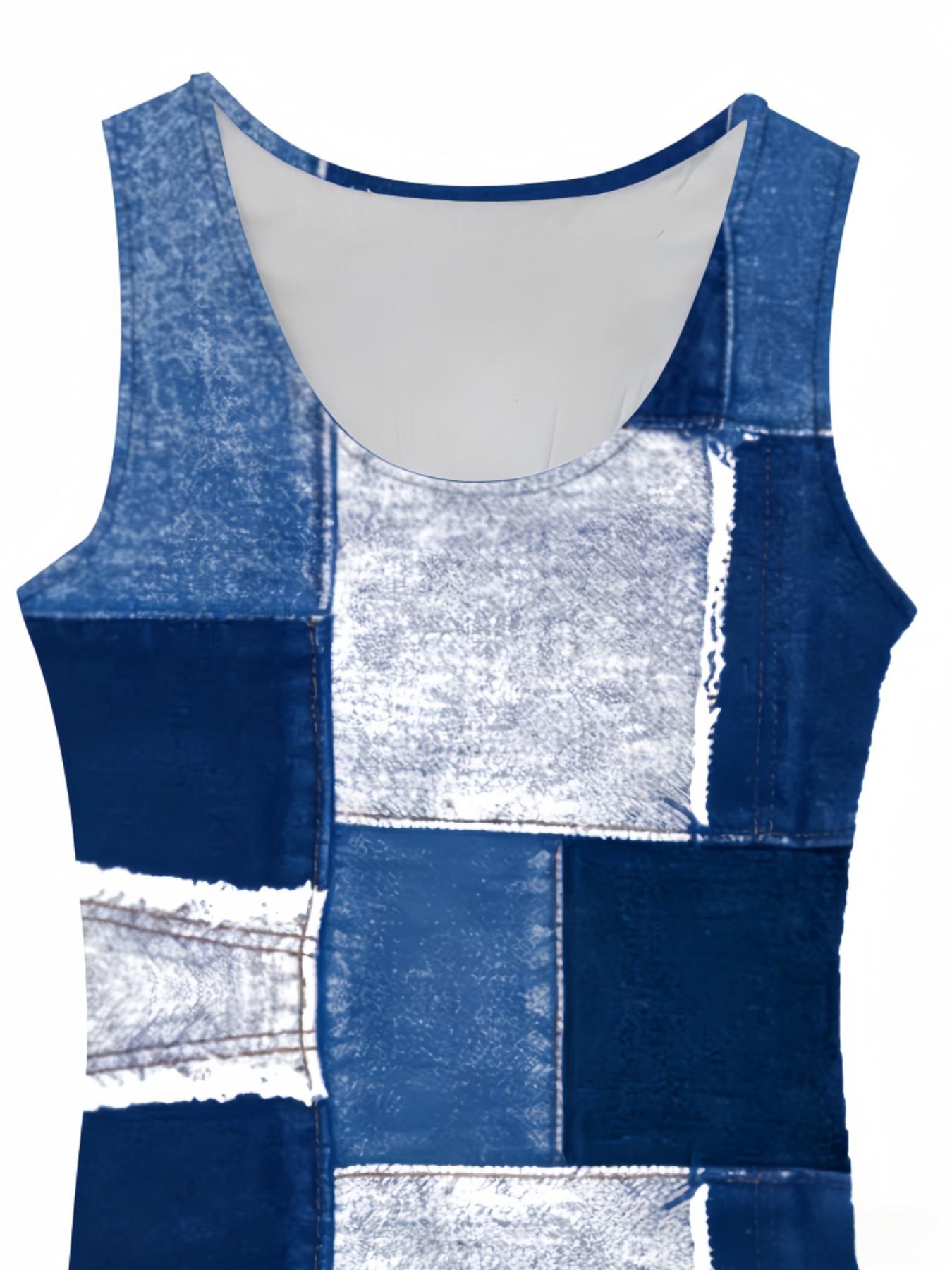 New Round Neck Vest Style Fashion Full Print Outerwear, Comfortable Home Wear Dress for Women, Stylish and Cozy Evening