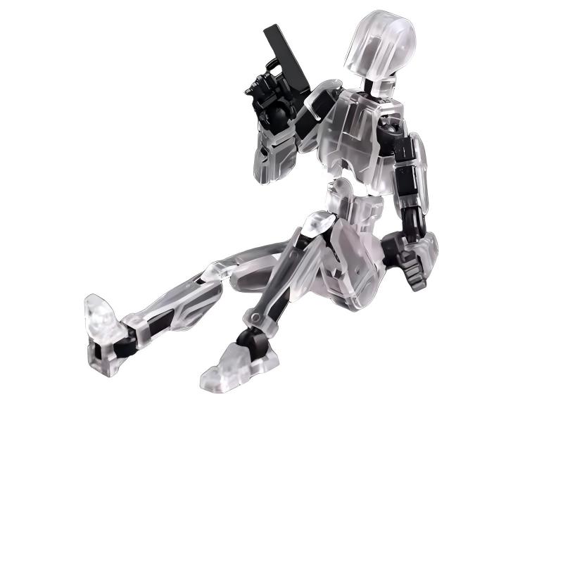 Stress Relief Toy Building Blocks Figure Assembly Model, Multi-Joint Poseable Doll, Construction Gift, Fun Educational Playset