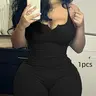 European and American Style Chic Strapless Sleeveless Backless Jumpsuit Tight Fit Waist Sports Striped Romper, Casual Heart Pattern Clothing Knitted Cami Jumpsuit