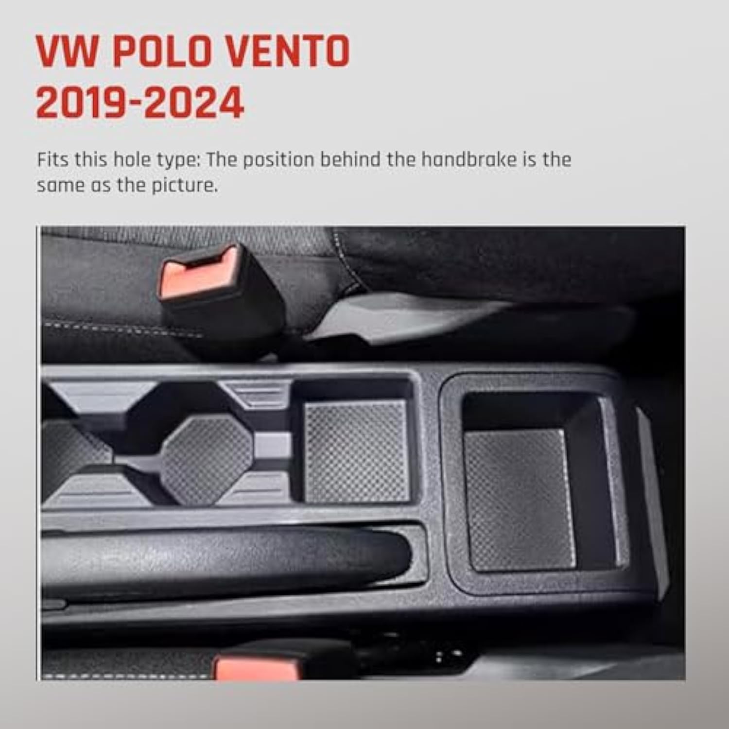 Car Armrest Box, Car Armrest Storage Box for VW Polo, Dedicated Storage Box for Interior Details, Essential Car armrest cover for VW Polo Vento ，Car Armrest Box for Volkswagen UP 2009-2020,car armrest case holster for VW Polo Vento，