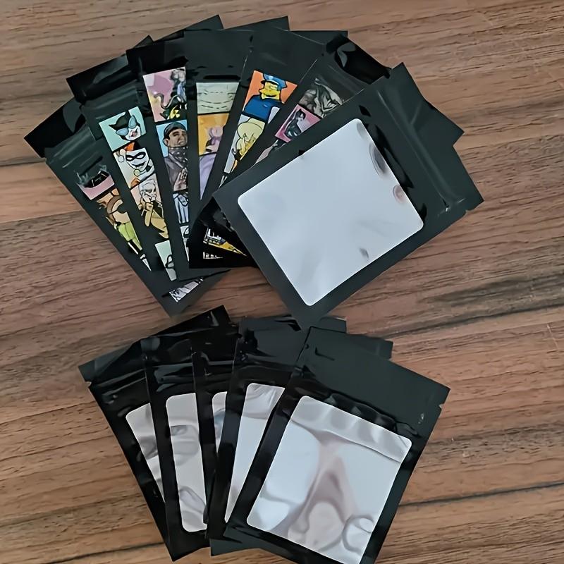 20/50pcs Smell Proof Mylar Bags with Cartoon Print, Resealable Foil Pouches, Reusable Storage Bags for Party Favors