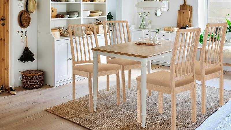 Easy-Going Waterproof Detachable Seat Covers 4/6 Counts, Christmas Fleece Durable Thickened Washable Chair Seat Protector Suitable for Dining Room, Office, Home