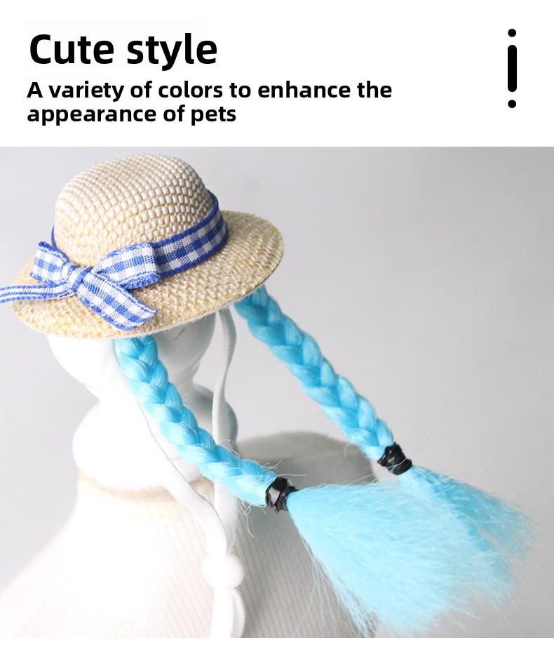 Pet decoration hamster hat, golden hamster decorative wig hat, parrot small hat, budgerigar and cockatiel small pet accessories DIY Metal Cat Playpen with Skylight Multi-Level Rabbit Hutch Run