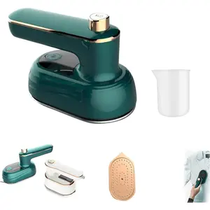 Mini Travel Irons for Clothes Portable Handheld Iron Steam with Dry & Wet Ironing for Home Business Clothing Household Appliances Cordless Multifunction 360-degree Ironing Capability 50ML Water Tank Compact Design