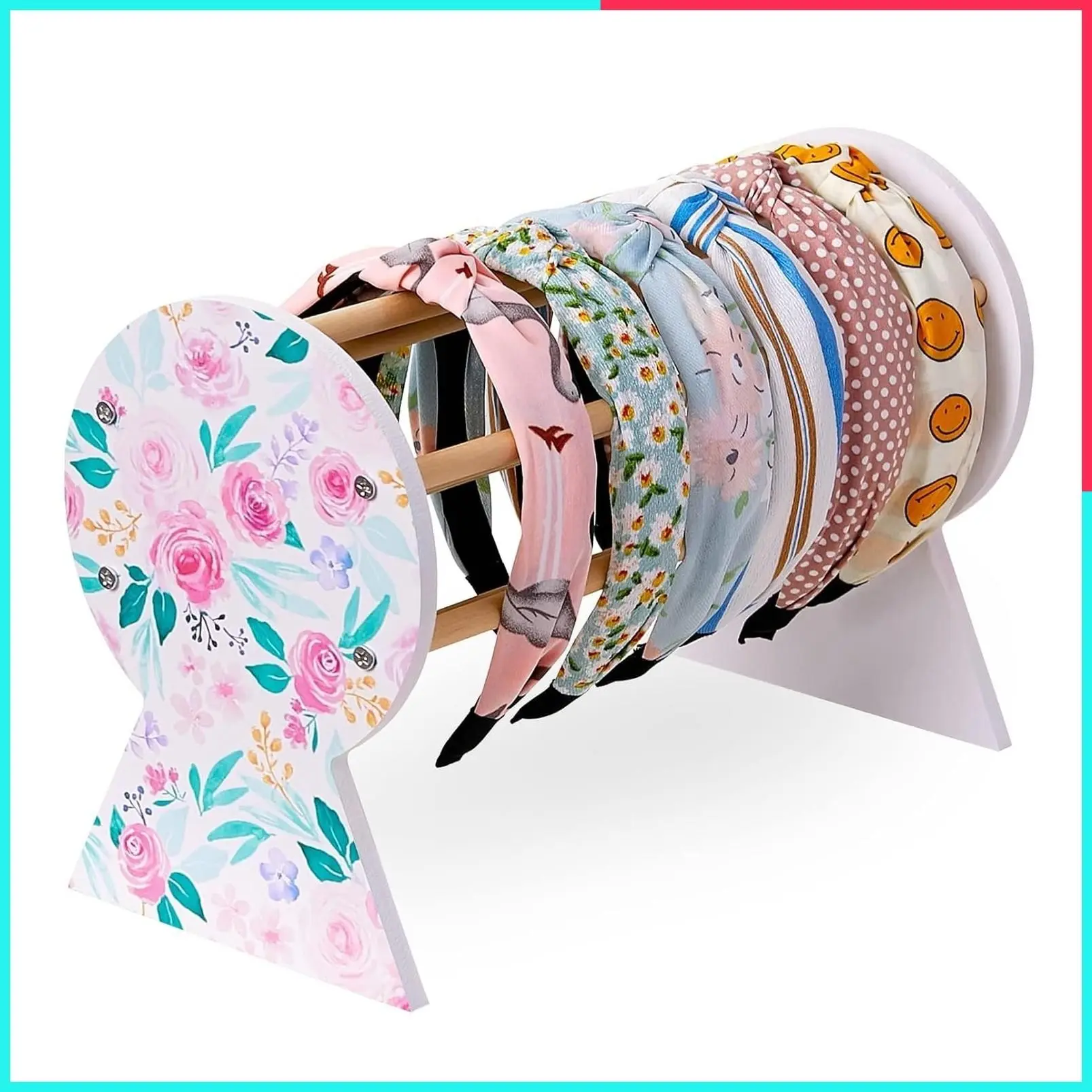 Headband Holder and Organizer for Hair Accessories - Cute Display & Storage for Girls' Hair Hoops, Headbands, Home Decor