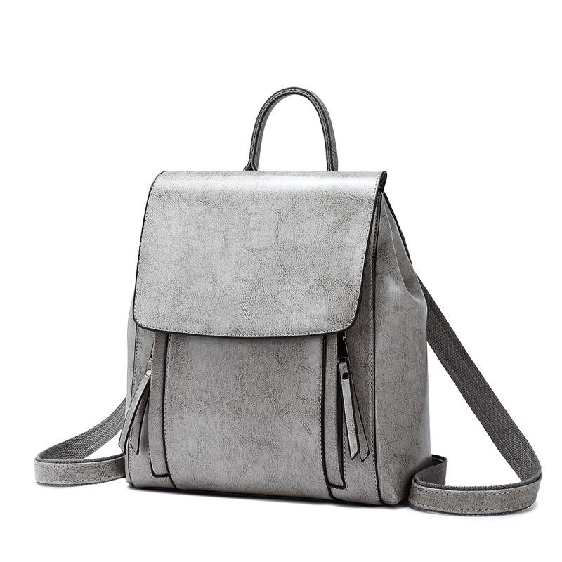 Women Backpack Cross body Shoulder Bag Genuine Leather Girls School Female Natural Skin Book Laptop Rucksack Messenger Bags