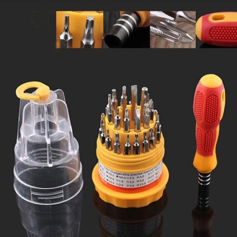 31 In 1 Precision Screwdriver Game Torx Alen Philips Miscellaneous Key Tips Replaceable Screwdriver Bits