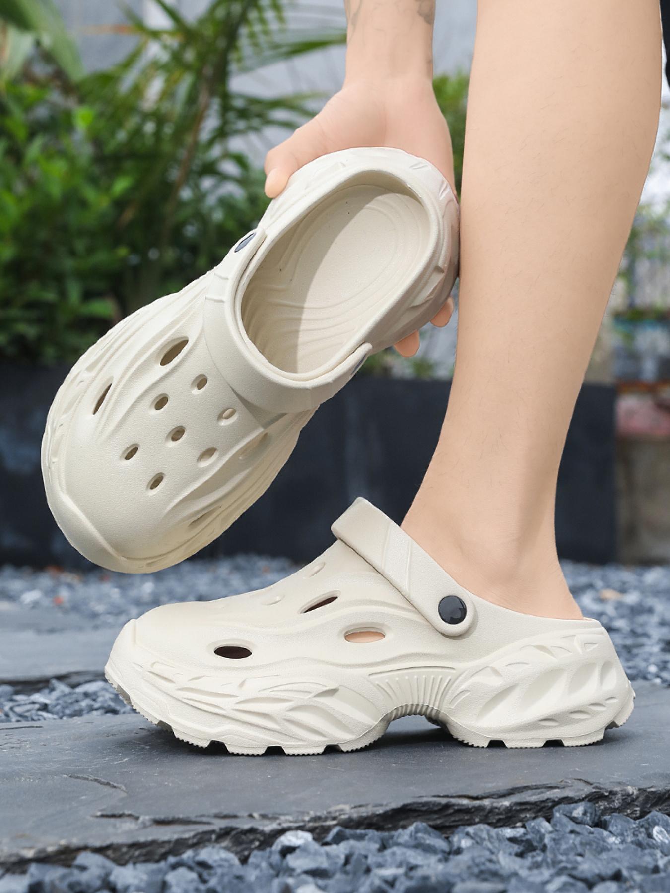 Women's Soft Clogs: Height-Increasing Thick Sole + One-Piece Molding, Home/Outdoor Dual-Use Shoes